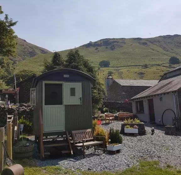 Hotelli Shepherds Hut Dolly Wagon