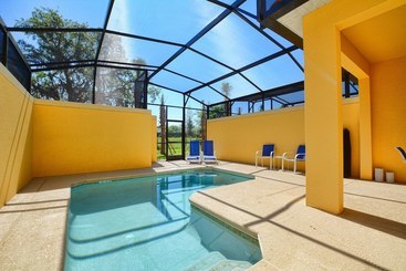 کلبه Paradise Palms4 Bed Townhouse W/splashpool3611pp