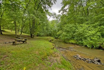 کلبه Sugar Creek Retreat Quaint Cabin In Blue Ridge