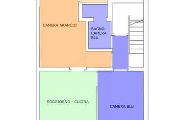 پانسیون Oristano Camera Arancio Max 3pers,bagno,uso Cucina
