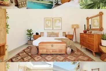 آپارتمان‌های توریست‌ها Beautiful Tropical Boho 3br Villa, Berawa Canggu, Bali