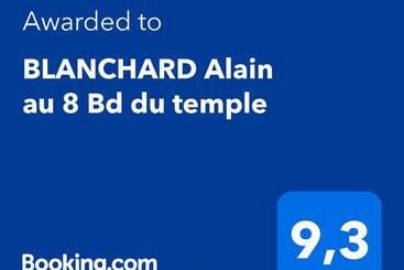 ベッドアンドブレックファースト Blanchard Alain Au 8 Bd Du Temple