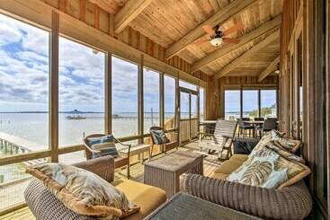 茅舍 Waterfront Home On Perdido Bay: Private Dock, View
