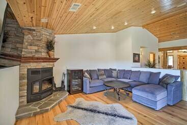 茅舍 Mountain View Home In Big Bear W/ Wraparound Deck