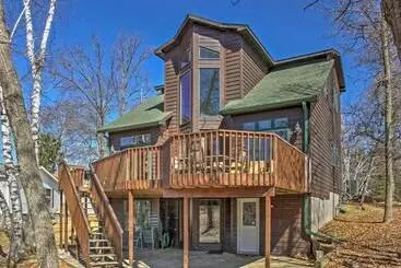 コテージ Crosslake Home On Little Pine Lake W/ Boat Landing