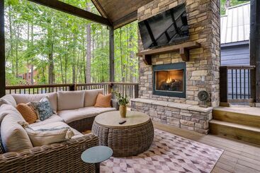 Kır Evi Broken Bow Cabin W/ Private In Law Suite & Hot Tub