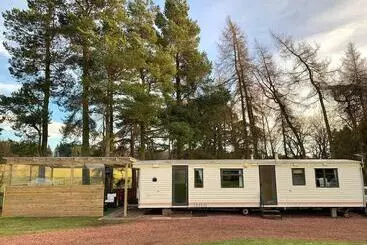 コテージ Lovely Semi Rural Caravan & Hot Tub   Sleeps Fam 6