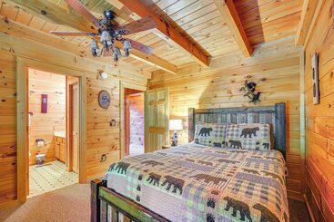 بيت ريفى Cozy Cabin W/ Hot Tub < Half Mi To Douglas Lake!