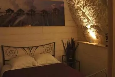 تختخواب و صبحانه Chambres D Hôtes Troglodytes Le Clos De L Hermitage