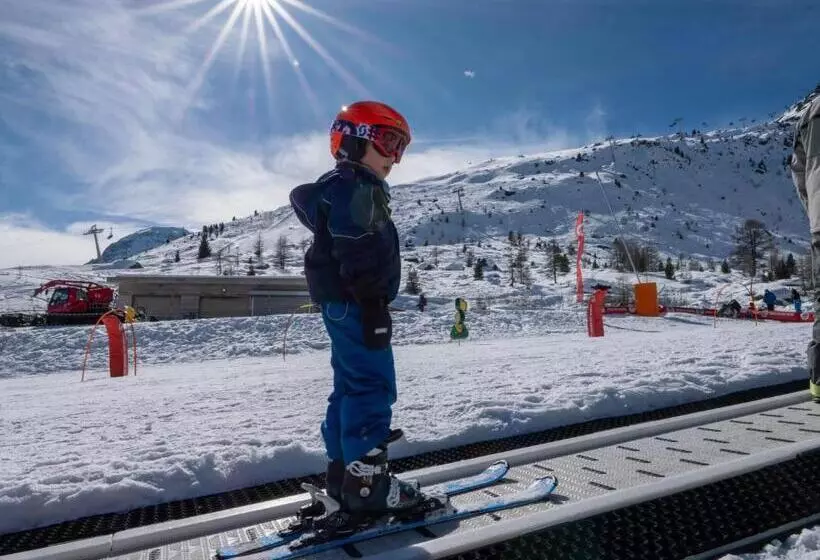 ホテル Hôtel Alpina   Swiss Ski & Bike Lodge Grimentz