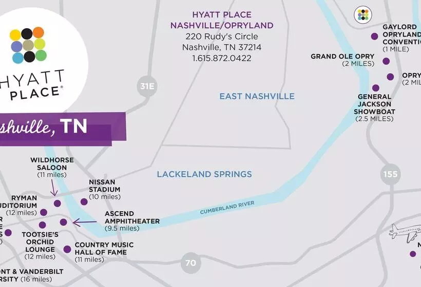 호텔 Hyatt Place Nashville Opryland
