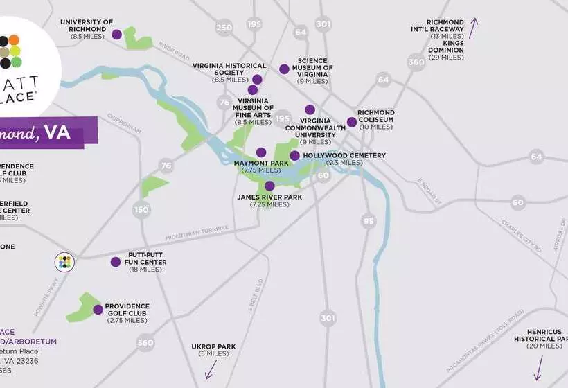 בית מלון כפרי Hyatt Place Richmond Arboretum