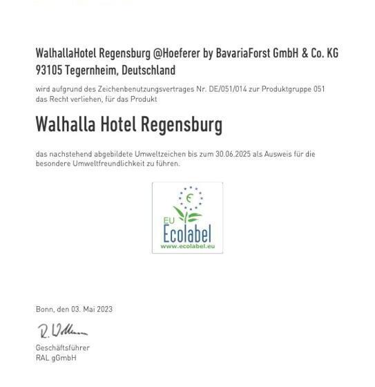 Walhalla Hotel Regensburg Hoeferer 4 Sterne Superior