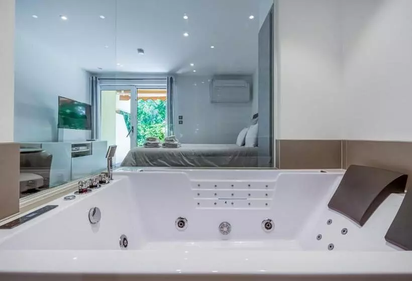 Wellholidays 19   Studio Balnéo Et Terrasse Piscine