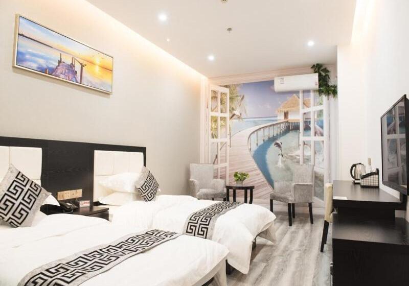 בית מלון כפרי Shell Wuxi Huishan Districtwanda Plaza Yanqiao Subway Station