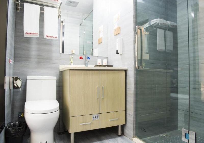 בית מלון כפרי Shell Wuxi Huishan Districtwanda Plaza Yanqiao Subway Station