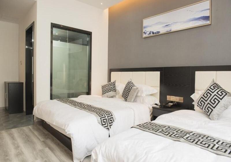 בית מלון כפרי Shell Wuxi Huishan Districtwanda Plaza Yanqiao Subway Station