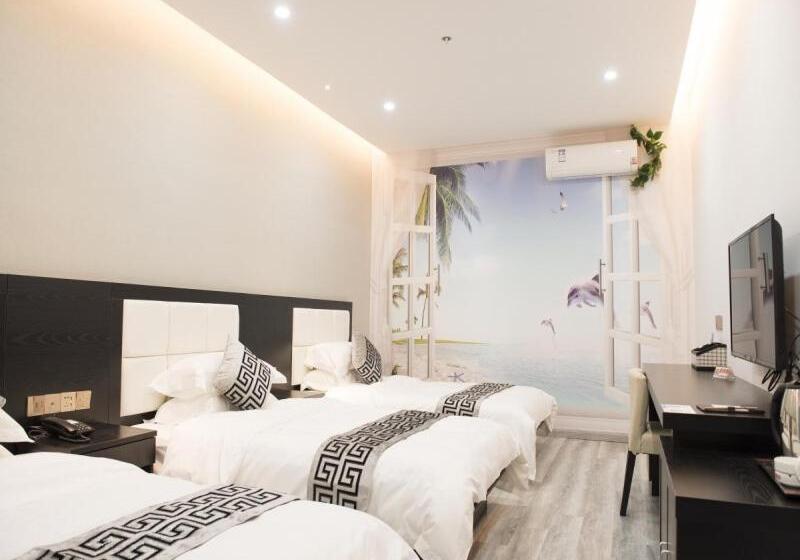 בית מלון כפרי Shell Wuxi Huishan Districtwanda Plaza Yanqiao Subway Station