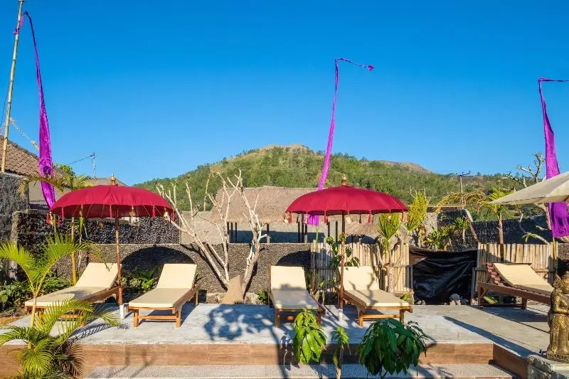 ベッドアンドブレックファースト Latengaya Mount Batur View Bungalow