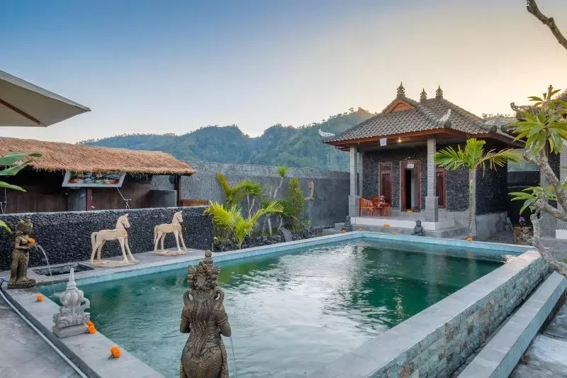 ベッドアンドブレックファースト Latengaya Mount Batur View Bungalow