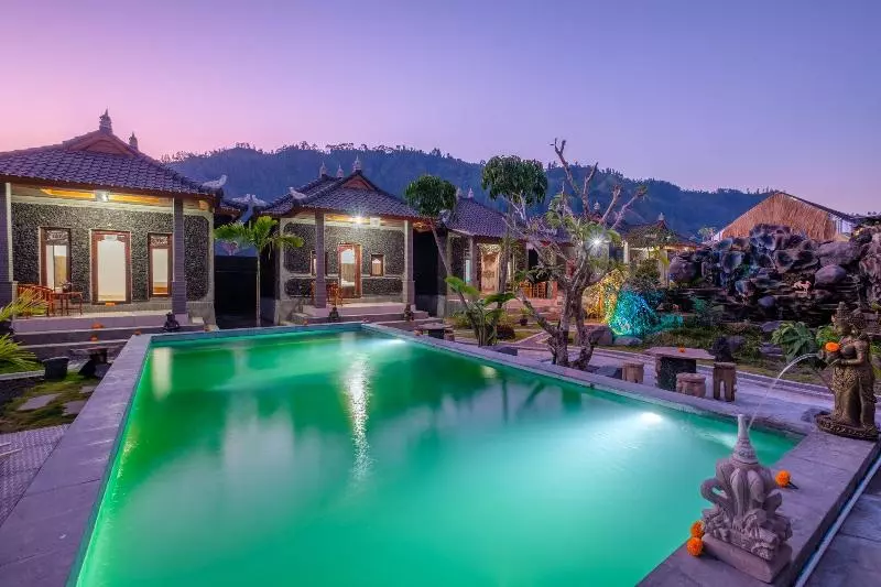 ベッドアンドブレックファースト Latengaya Mount Batur View Bungalow