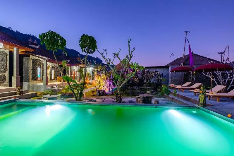 ベッドアンドブレックファースト Latengaya Mount Batur View Bungalow