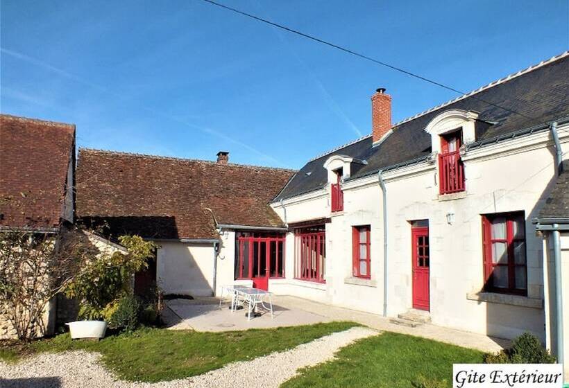 펜션 Gîte Atypique 2 à 8 Personnes Avec Piscine Jacuzzi Proche Châteaux De La Loire