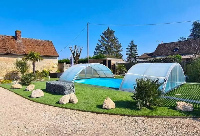 Majatalo Gîte Atypique 2 à 8 Personnes Avec Piscine Jacuzzi Proche Châteaux De La Loire