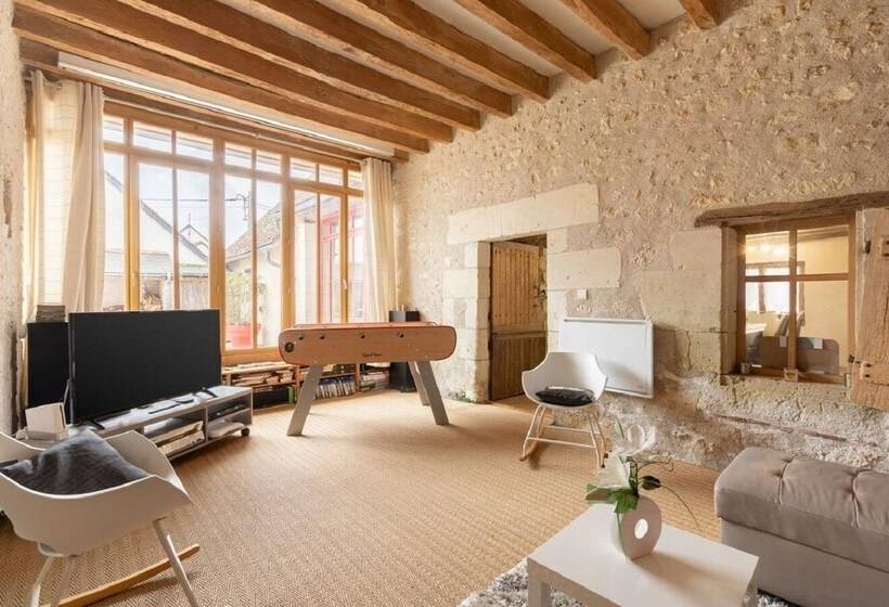 펜션 Gîte Atypique 2 à 8 Personnes Avec Piscine Jacuzzi Proche Châteaux De La Loire