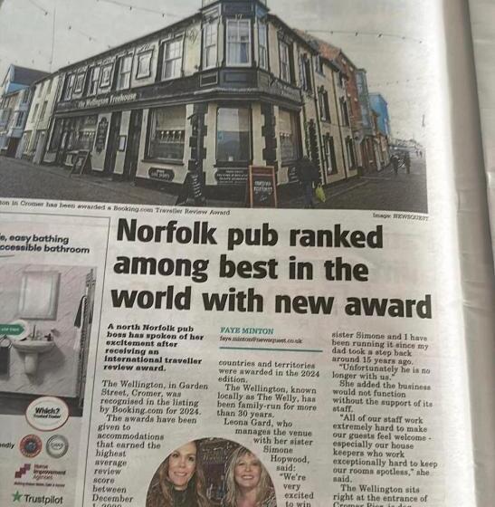 بنسيون The Wellington Pub Cromer