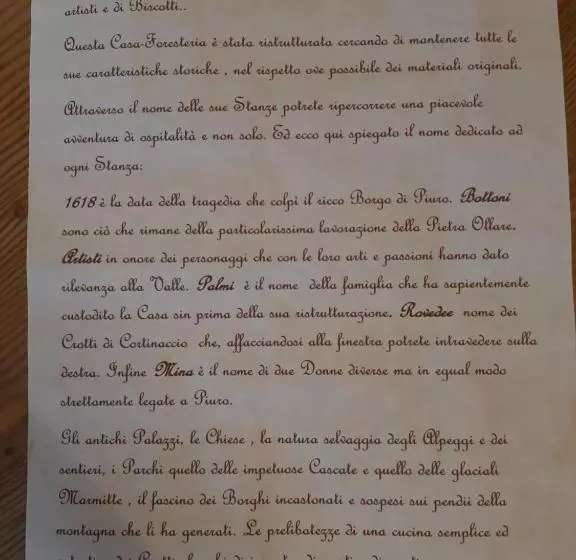 Aamiaismajoitus (B&B) Casa Pasini Foresteria