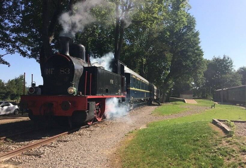 مبيت وإفطار Restaurant Train Des Reves