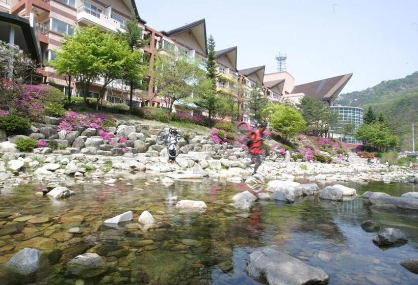 בית מלון כפרי Hanwha Resort Sanjeong Lake Annecy