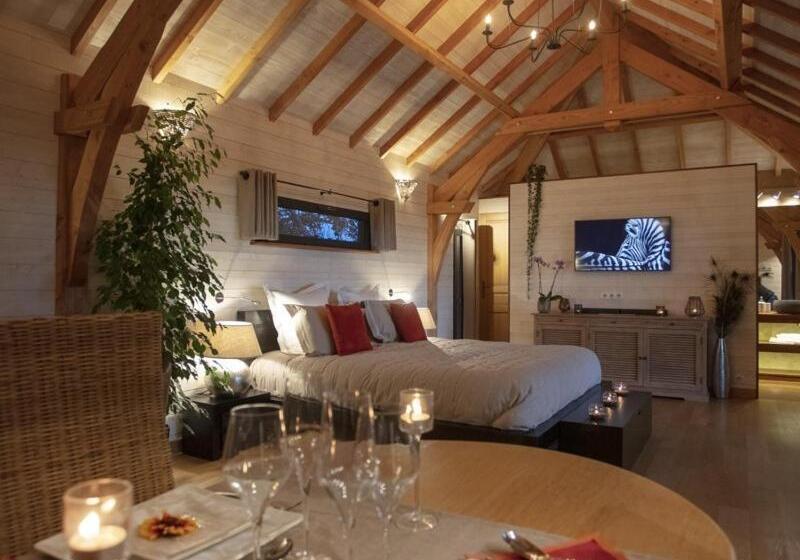 Cabane De Prestige Avec Jacuzzi Et Sauna Privatifs