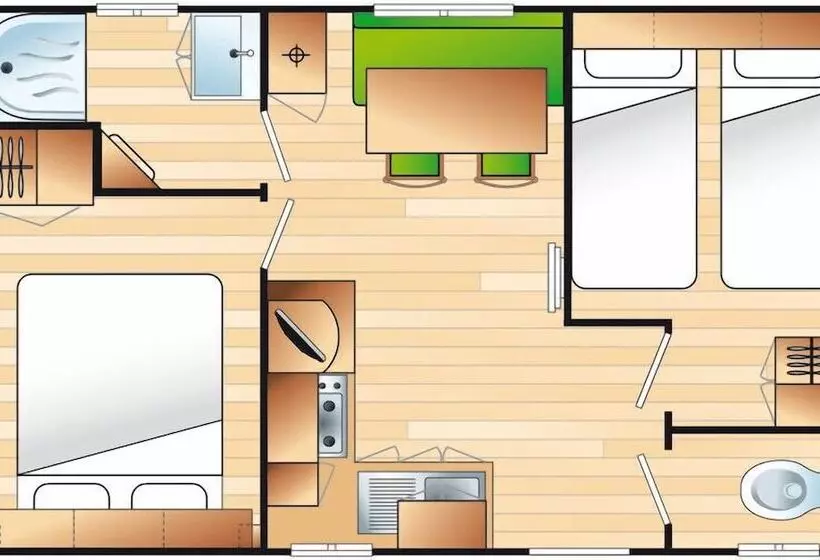 Hotelli Ushuaïa Villages Camping Figurotta