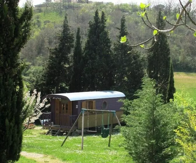 ペンション Les Roulottes Du Lauragais