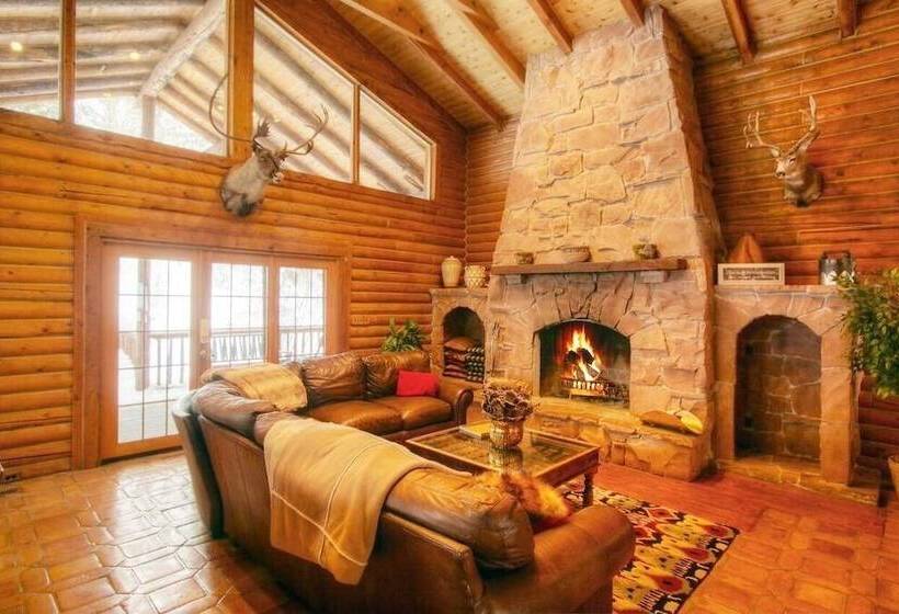 Log Cabin On The Stream