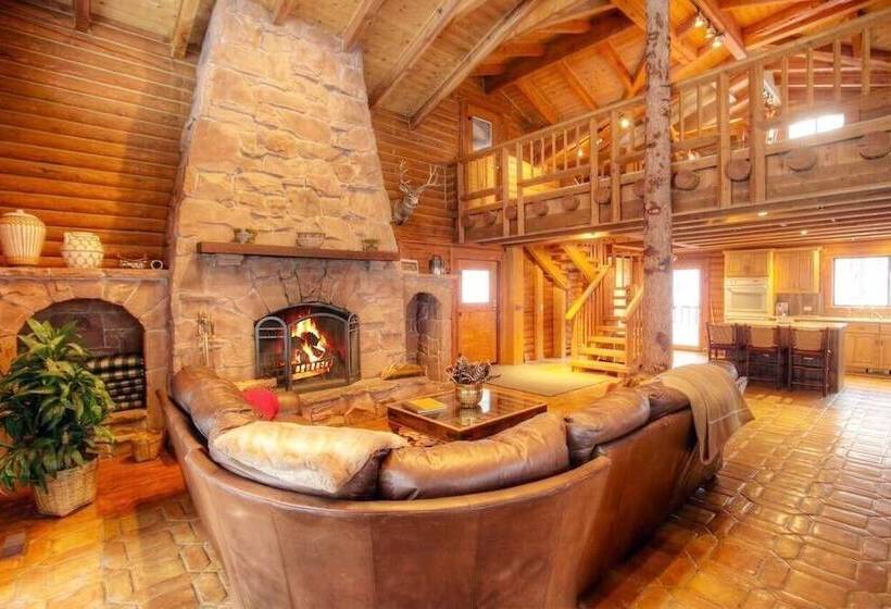 Log Cabin On The Stream