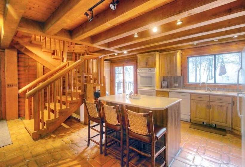 Log Cabin On The Stream