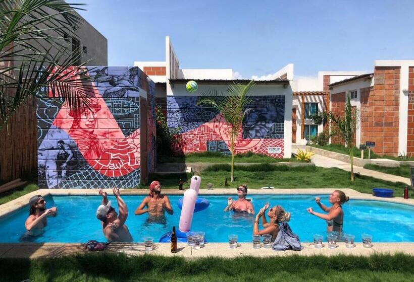 בית מלון כפרי Free Spirit Ecuador, Puerto Engabao