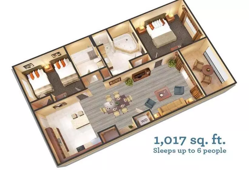 هتل Floridays Orlando Two & Three Bed Rooms Condo Resort