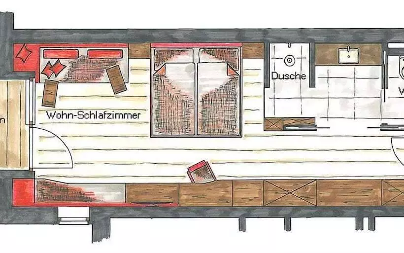 בית מלון כפרי Der Löwe Lebe Frei