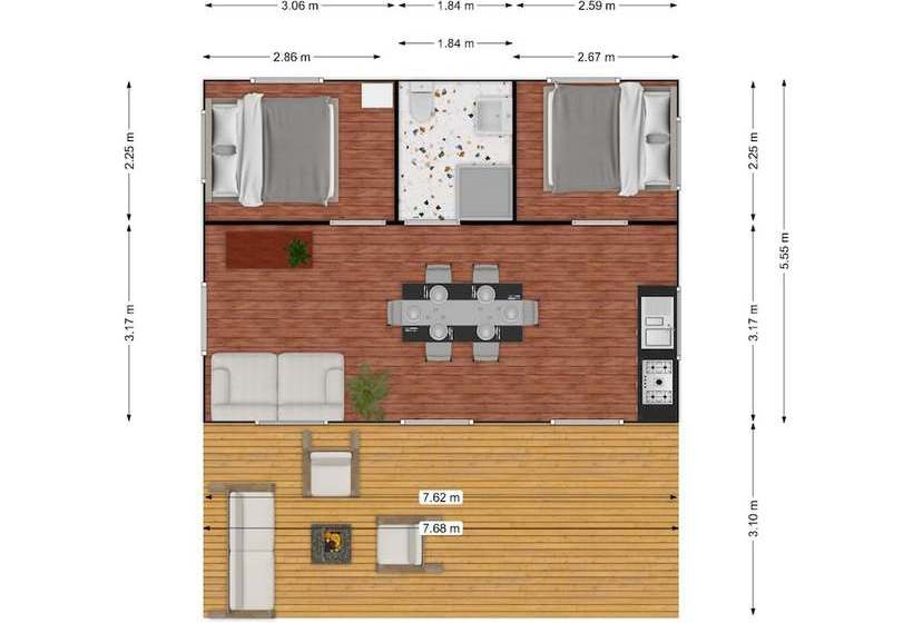 乡村酒店  Fenland Retreats At Willow Grange Farm