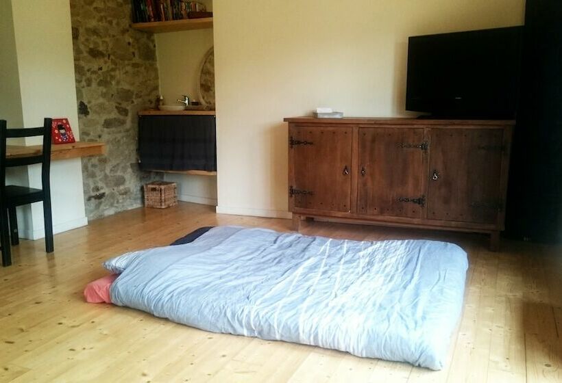 펜션 Chambre Privée En Campagne