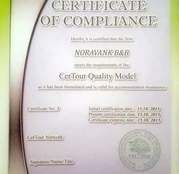 Majatalo Noravank B&b