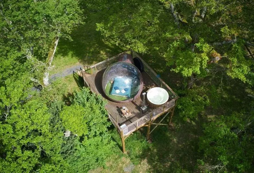 ベッドアンドブレックファースト Les Bulles Perchées De Lartigue