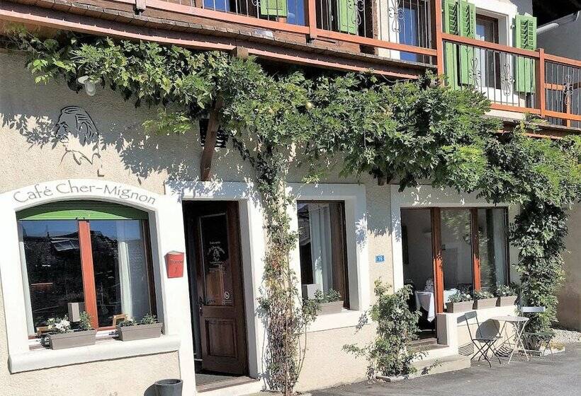 مبيت وإفطار Restaurant Et Chambres D Hôtes Le Chermignon