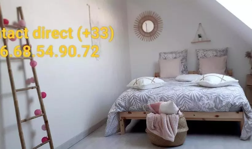 ベッドアンドブレックファースト Côte D Opale   Chambre Cocooning