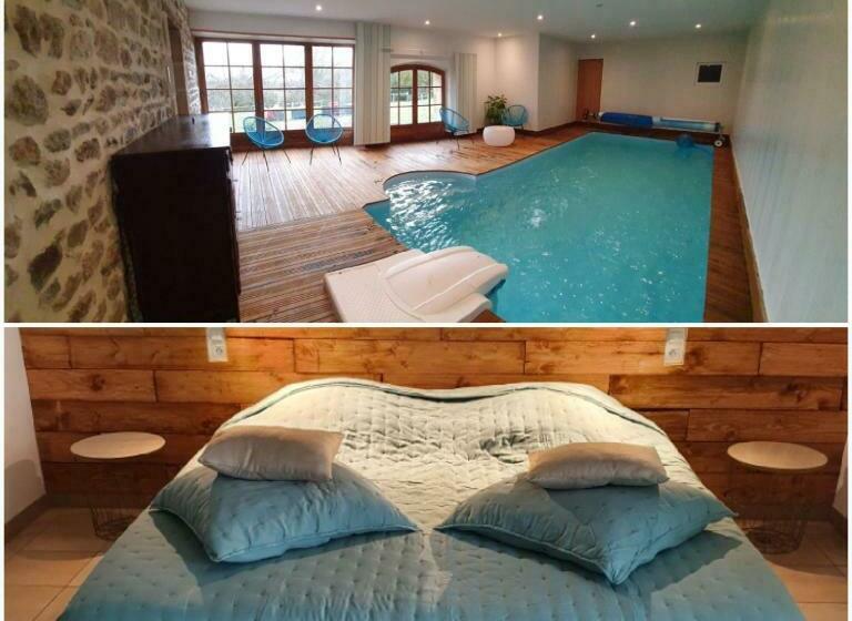 민박 Auverg Nature Chambre Combrailles