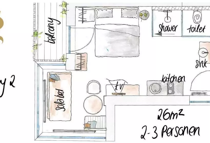 住宿加早餐  Glanz & Glory Appartements Sölden